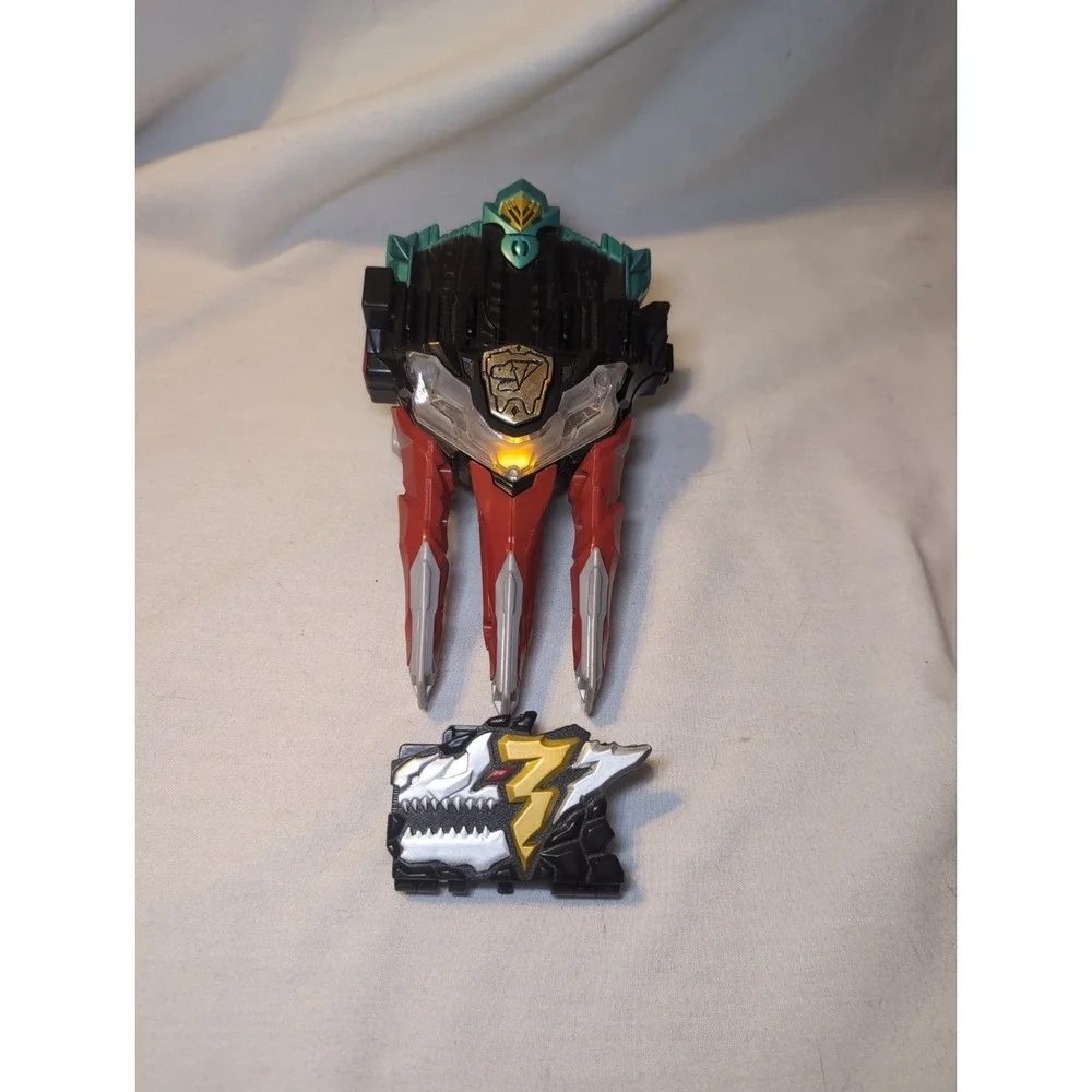 Power Rangers Dino Fury Dino Knight Morpher DX Changer Lights Sound WORKS